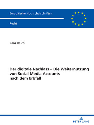 cover image of Der digitale Nachlass
